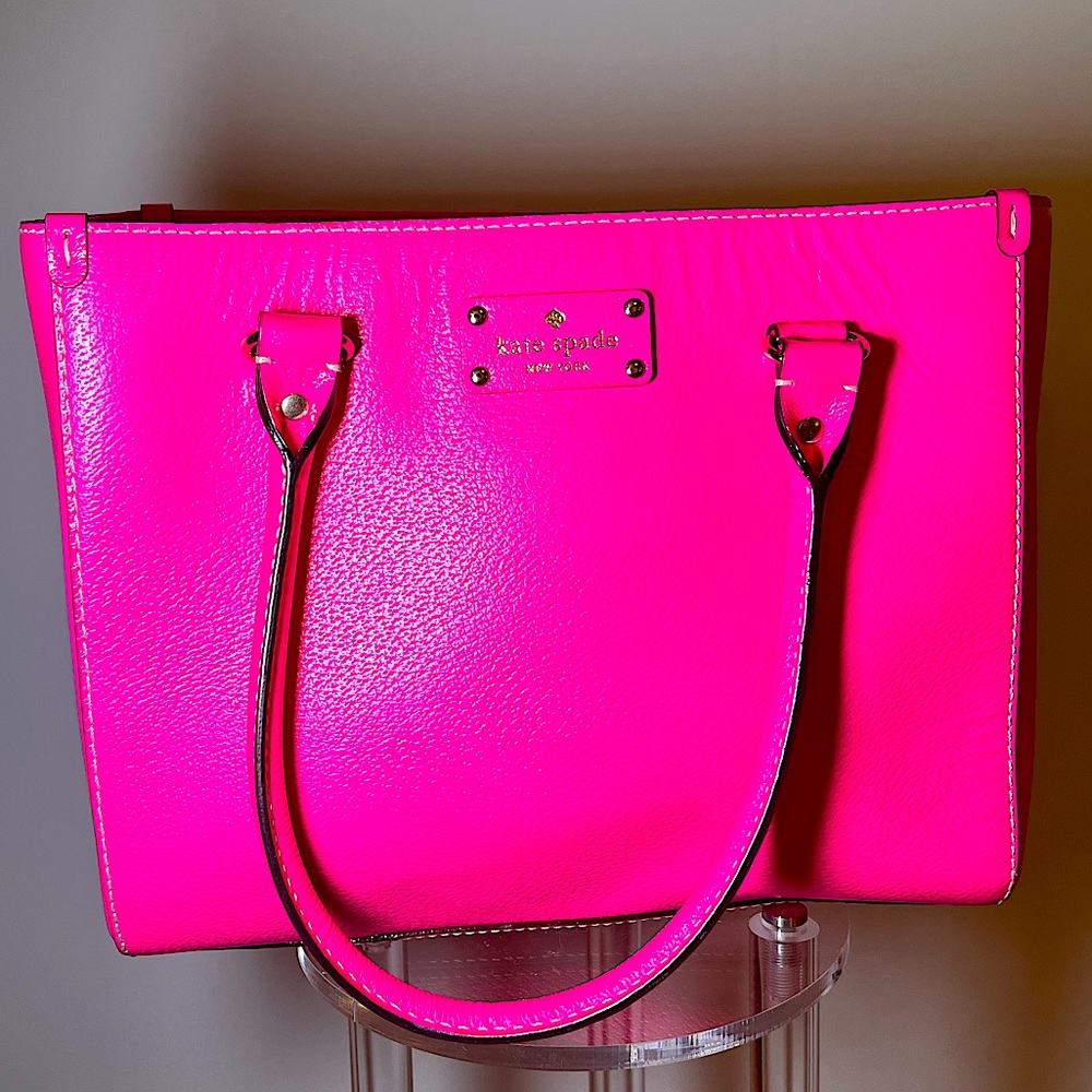 Neon pink Kate Spade bag